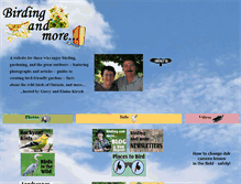 Tablet Screenshot of birdingandmore.com